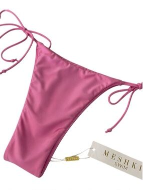 Meshki Amalia Side Tie Cheeky Bikini Bottoms NWT